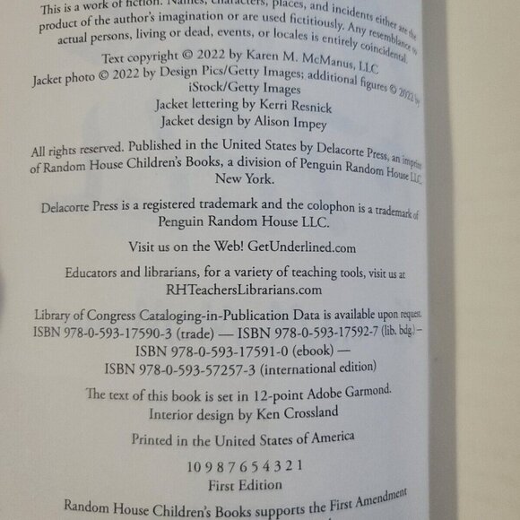 Nothing More to Tell book by Karen M. McManus, Red Painted Edges, First Edition - Picture 5 of 5